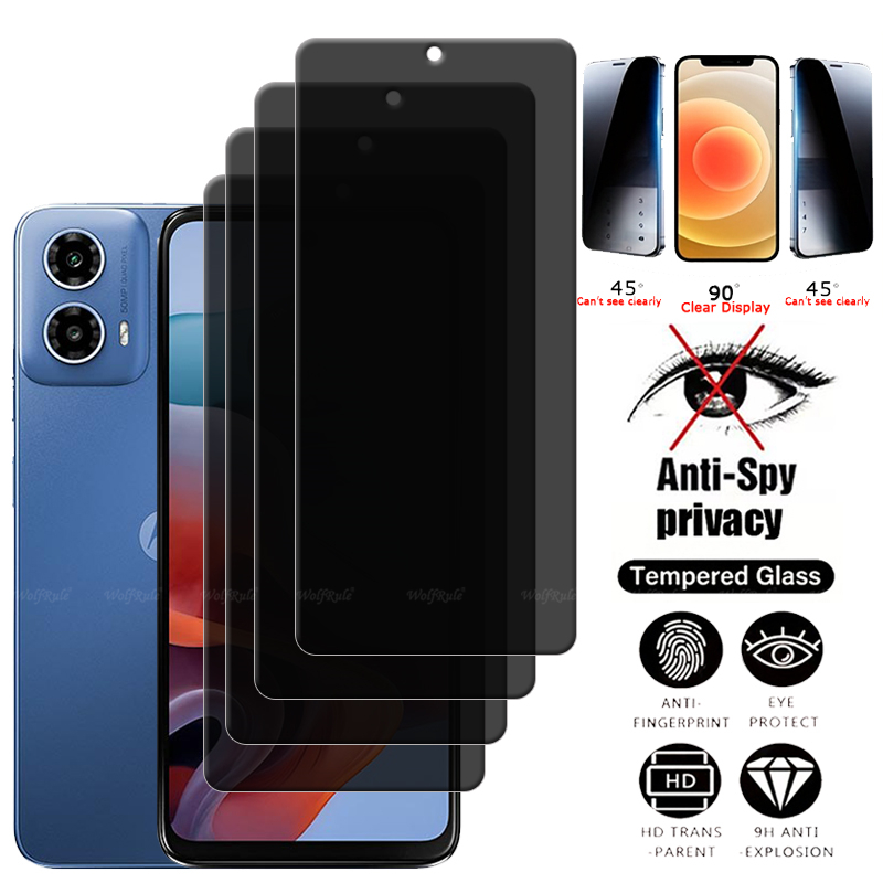 Monitor Privacy Screen - 4 sztuki dla Moto G34 Szkło
