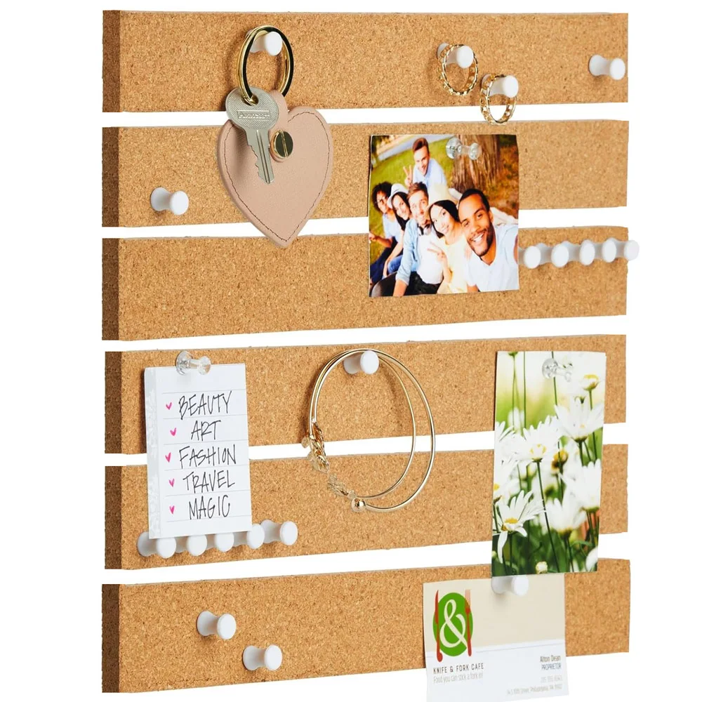 Home Office Image - 1szt 30cm Tablica korkowa Paski Samoprzylepna