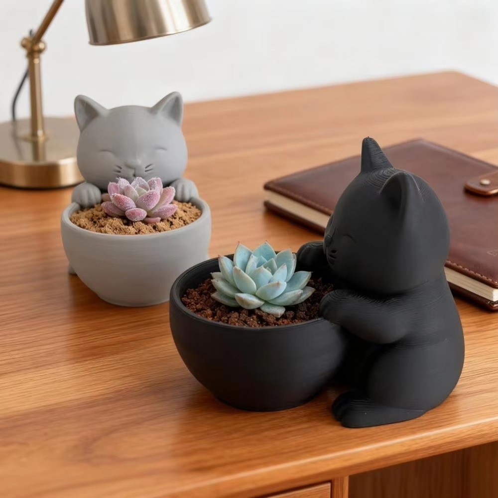 Plant Desk Mini - Mini Mała Doniczka z Otworami Drenażowymi