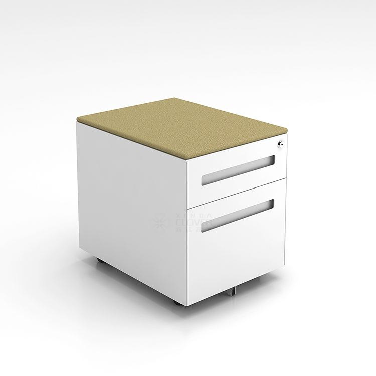 Drawer Pedestal Cabinet - Nowoczesna mobilna metalowa szafka na kółkach