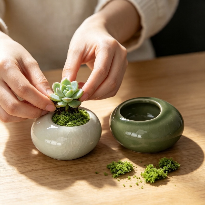 Mini doniczka z efektem popęka – Plant Desk Mini recenzja i cena