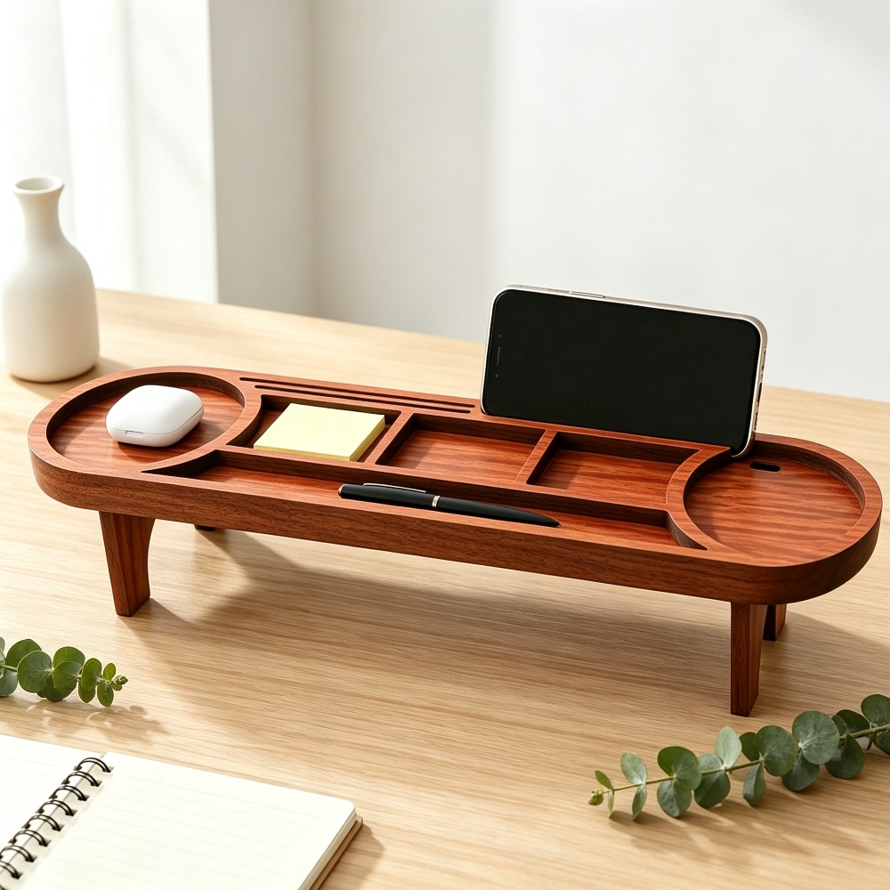Drewniany organizer na biurko  – Home Office Call Center recenzja i cena