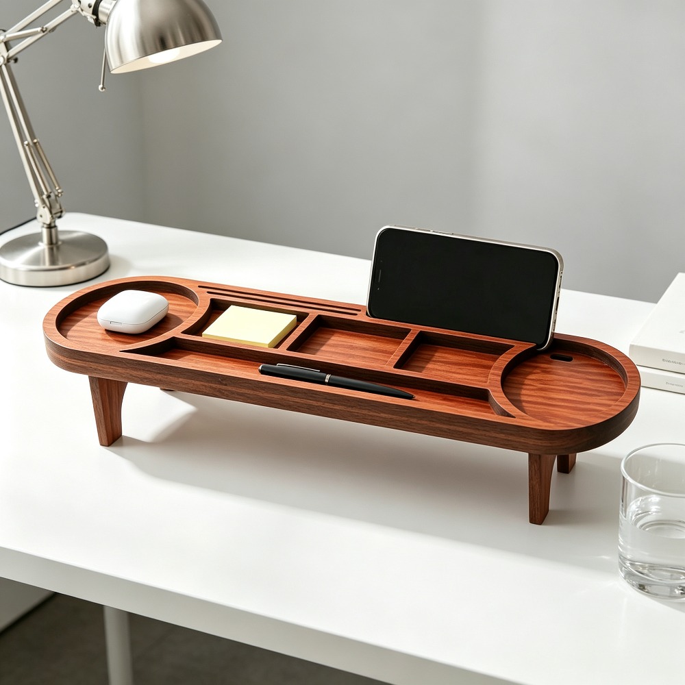 Drewniany organizer na biurko  – Home Office Call Center recenzja i cena