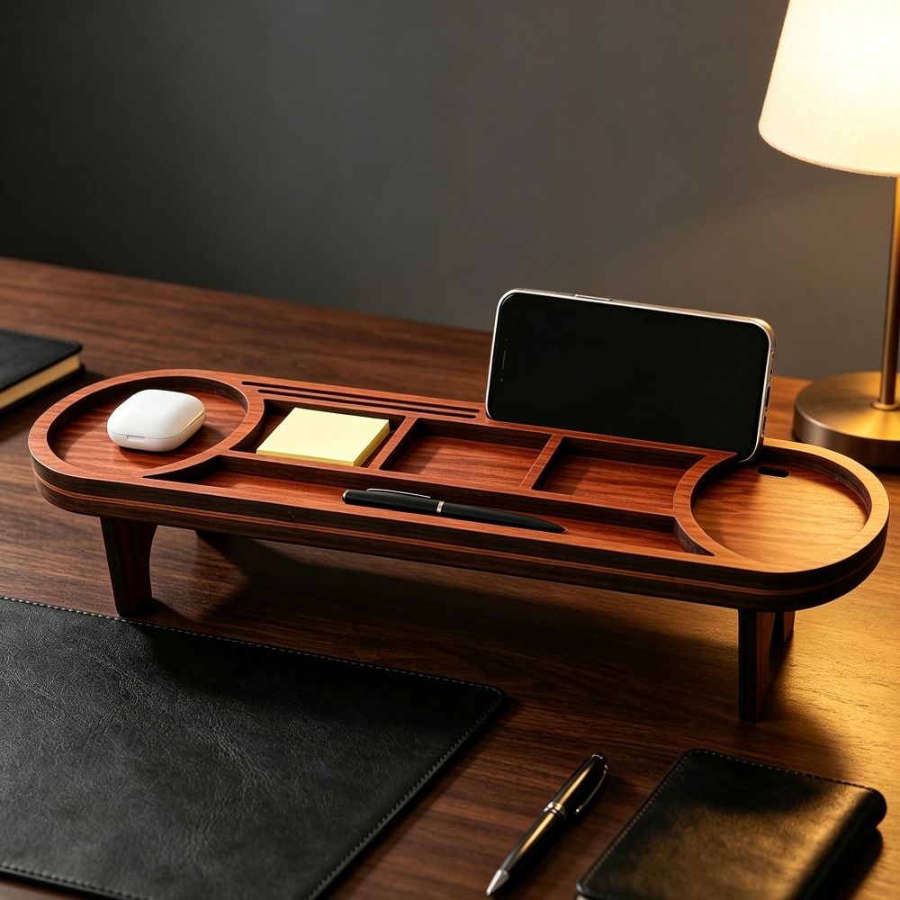 Drewniany organizer na biurko  – Home Office Call Center recenzja i cena