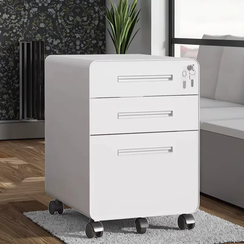 Szafka mobilna na kółkach z 3  – Drawer Pedestal Cabinet recenzja i cena